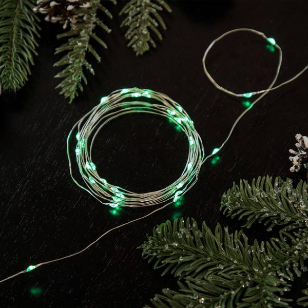 Northlight 20ct. Green LED Micro Fairy Christmas Lights alternate view