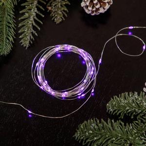 Northlight 20ct. Purple LED Micro Fairy Christmas Lights alternate view