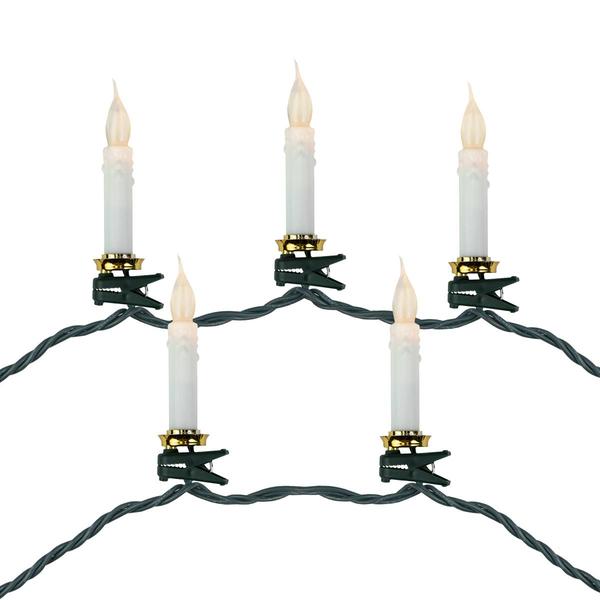 Northlight 10ct. LED Clip-On Candle Christmas Lights