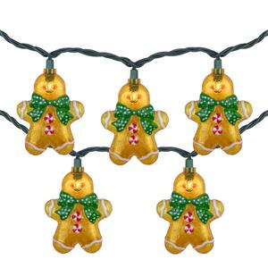 Northlight 10ct. Gingerbread Man Christmas Lights