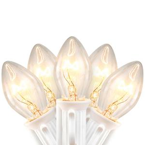 Northlight 25ft. Clear C7 Christmas Lights - White Wire