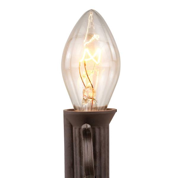 Northlight 25ft. Clear C7 Christmas Lights - Brown Wire alternate view