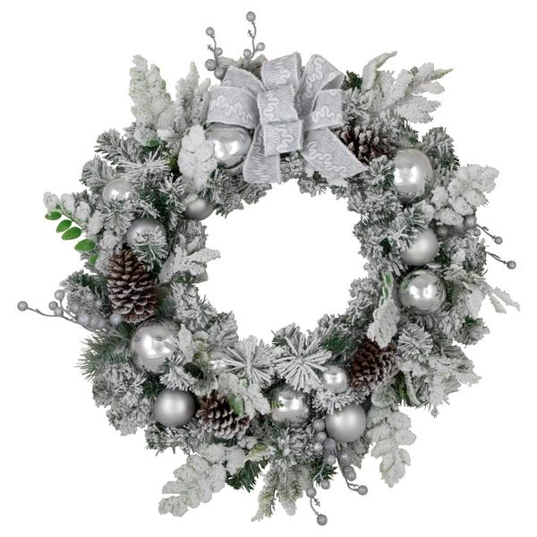 Northlight 30in. Frosted Artificial Christmas Wreath