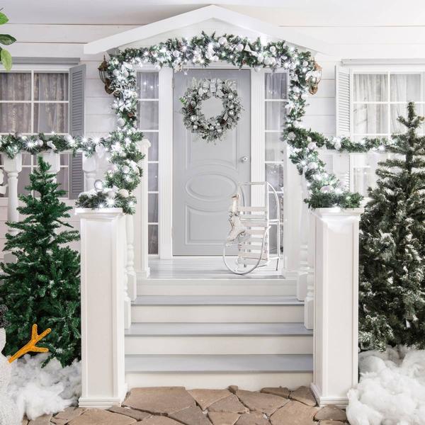 Northlight 30in. Frosted Artificial Christmas Wreath alternate view