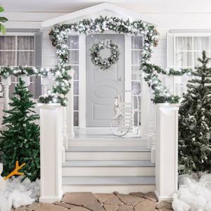 Northlight 30in. Frosted Artificial Christmas Wreath alternate view