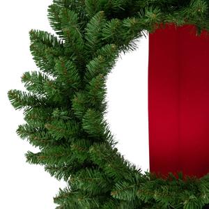 Northlight Hanging Wreaths on Red Ribbon - Set of 3 alternate view