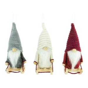 Northlight 5.25in Gnome Christmas Ornaments - Set of 3