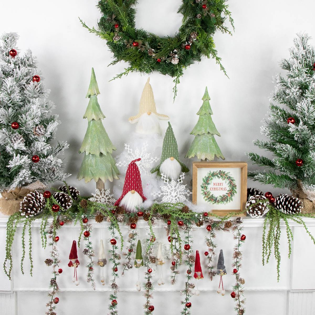 Northlight Seasonal Gnomes Christmas Ornaments - Set Of 6