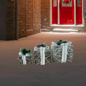Northlight Outdoor Christmas Pine Gift Boxes - Set of 3 alternate view