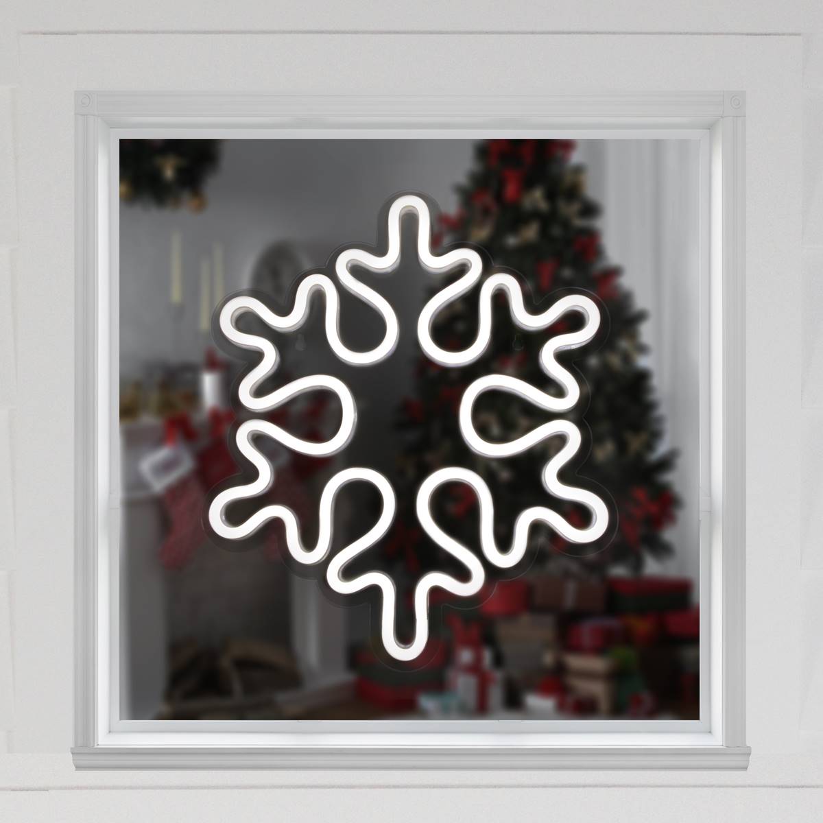 Northlight Seasonal 15in. LED Snowflake Christmas Window Decor