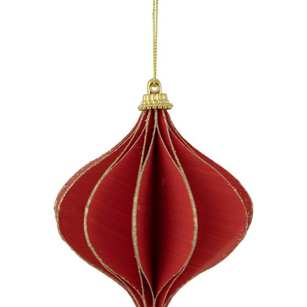 Northlight Glittered Red Onion Christmas Ornament alternate view