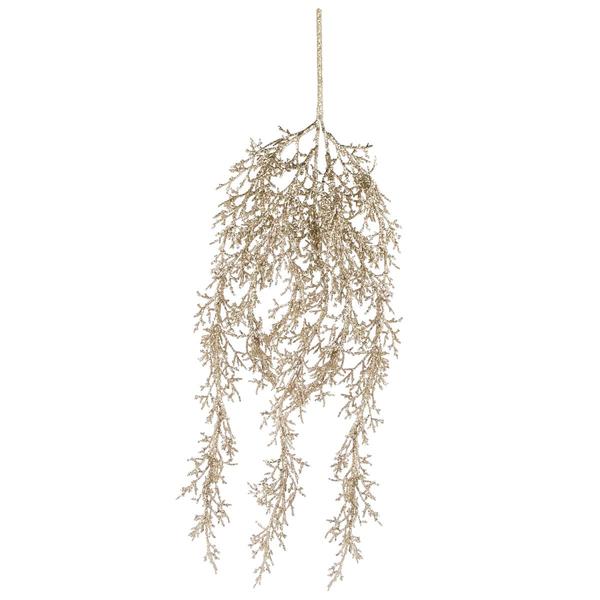 Northlight 24in. Golden Glittered Pine Christmas Spray