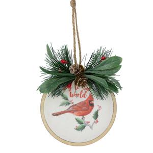 Northlight 5.25in. Joy to the World Cardinal Ornament