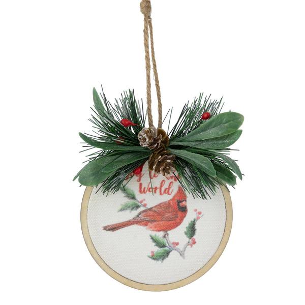 Northlight 5.25in. Joy to the World Cardinal Ornament