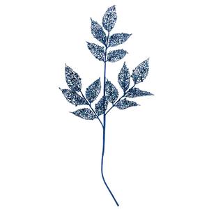Northlight 37in. Glittered Blue Fern Christmas Spray