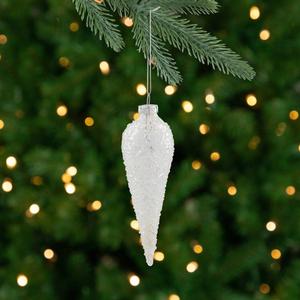 Northlight Clear Glass Winter Icicle Ornament alternate view