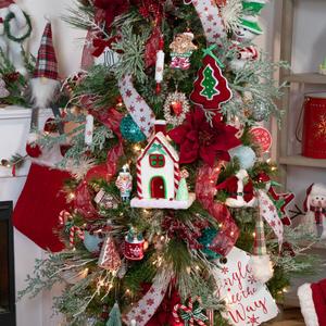 Northlight 7.25in. Rolling Pin Glass Christmas Ornament alternate view