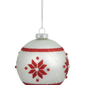 Northlight 4in. Glittered Snowflake Christmas Ornament alternate view