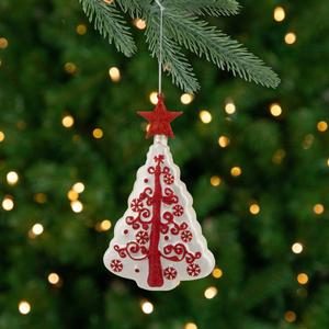 Northlight 6in. Christmas Tree Glass Ornament alternate view
