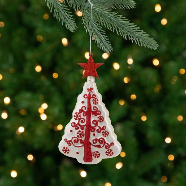 Northlight 6in. Christmas Tree Glass Ornament alternate view