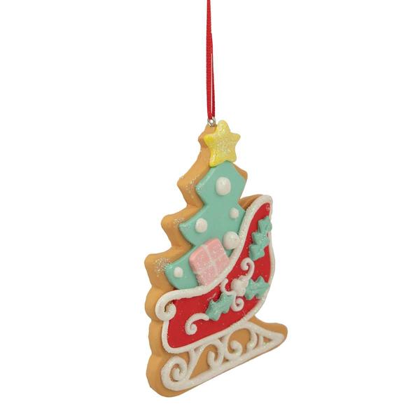 Northlight 3.5in. Christmas Sleigh Cookie Ornament alternate view