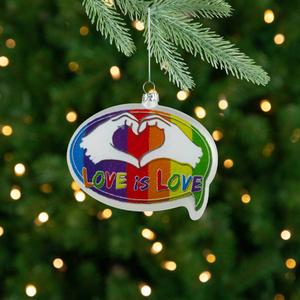 Northlight Pride Love is Love Christmas Ornament alternate view