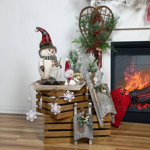 Northlight 9.5in. Skiing Snowman Christmas Ornament alternate view