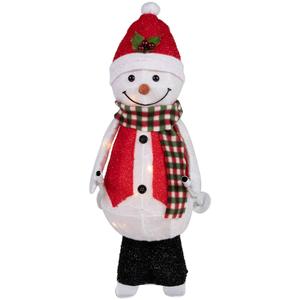 Northlight 24in. LED Animated Skiing Snowman Figurine