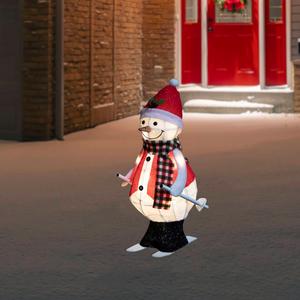 Northlight 24in. LED Animated Skiing Snowman Figurine alternate view