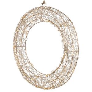 Northlight 18in. LED Gold Wire Wreath alternate view