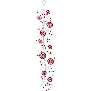 Northlight 30in. Striped Candy Cane Swirls Pick