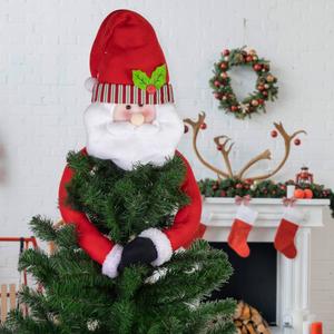 Northlight 27in. Plush Santa Christmas Tree Topper alternate view