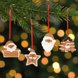 Northlight Gingerbread Christmas Ornaments - Set of 4 alternate view