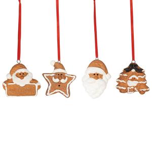 Northlight Gingerbread Christmas Ornaments - Set of 4