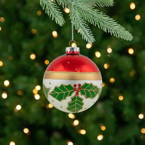 Northlight Glittered Ball Christmas Ornaments - Set of 2 alternate view