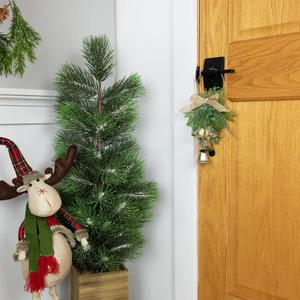 Northlight Gold Bells Christmas Door Hanger w/ Bow alternate view