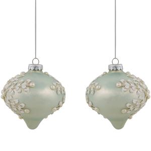 Northlight Pastel Green Christmas Ornaments - Set of 2