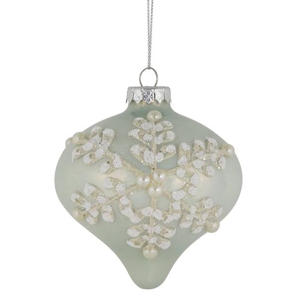 Northlight Pastel Green Christmas Ornaments - Set of 2 alternate view