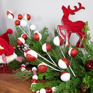 Northlight Candy Cane Christmas Picks - Set of 2 alternate view
