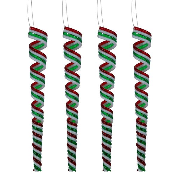 Northlight Multicolor Candy Curls Ornaments - Pack of 4