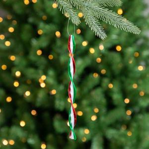 Northlight 6ct. Multicolor Swirl Christmas Ornaments alternate view