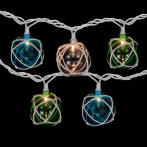 Northlight 6ft. White Twine Wrapped Christmas Lights alternate view