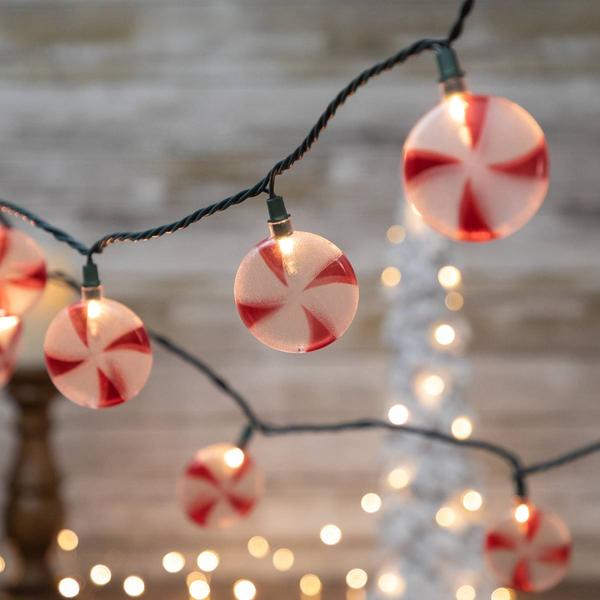 Northlight 10ct. Peppermint Candies Christmas Lights