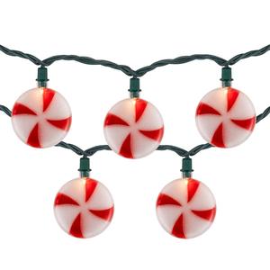 Northlight 10ct. Peppermint Candies Christmas Lights alternate view