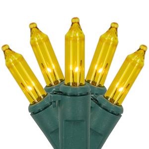 Northlight 100ct. Green Wire Yellow Christmas Lights
