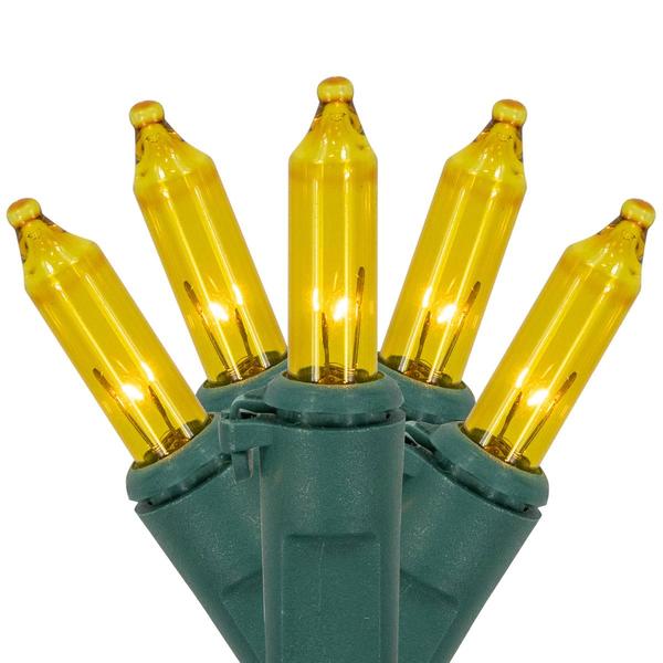 Northlight 100ct. Green Wire Yellow Christmas Lights