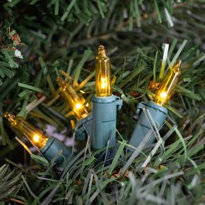 Northlight 100ct. Green Wire Yellow Christmas Lights alternate view