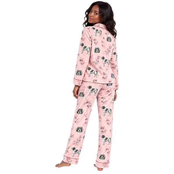 Womens Sabrina Soto Long Sleeve Dogs Pajama Set alternate view