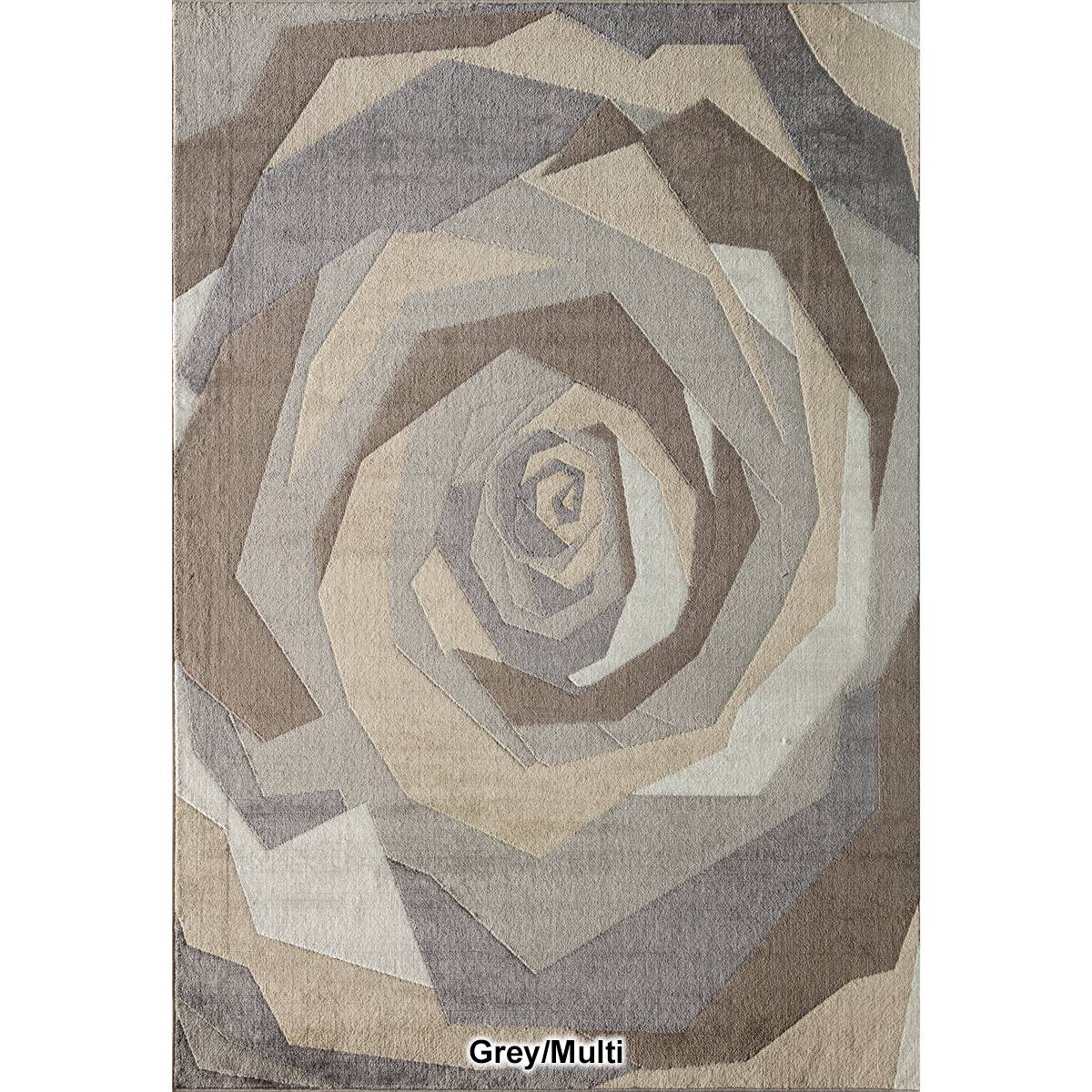 Elizabeth Sutton Vera Large Rose Rectangular Area Rug