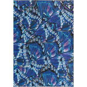 Elizabeth Sutton Maisie Morpho Blue Rectangular Area Rug